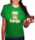 Camiseta Vó Coruja - Verde
