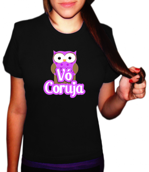 Camiseta Vó Coruja - Rosa